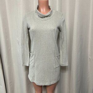 J. Jill Pure Jill Soft Touch Cotton Turtleneck Tunic Women's Sz XS Petite Beige